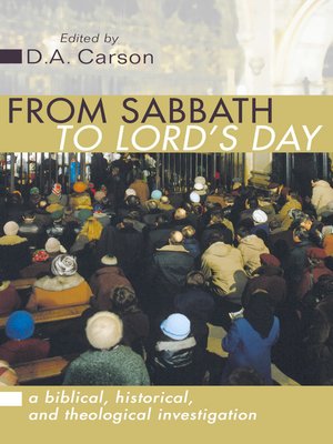 cover image of From Sabbath to Lord's Day